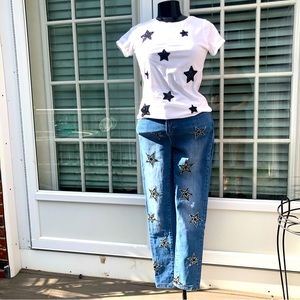 SET “Stars” 2 pc jeans + t-shirt